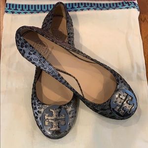 Tory Burch 8.5 powdered cheetah Reva Ballet flat